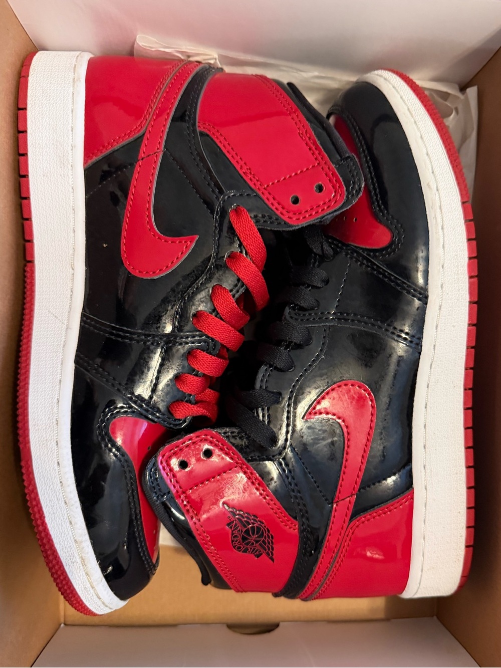 Jordan 1 Retro High OH Patent Bred GS 6.5